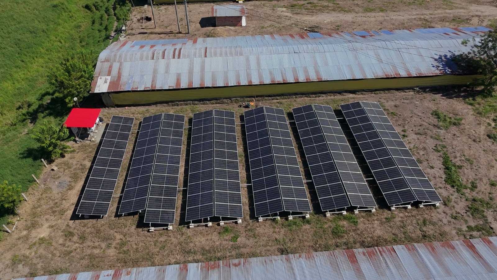Instalación solar en sector avícola, Armenia